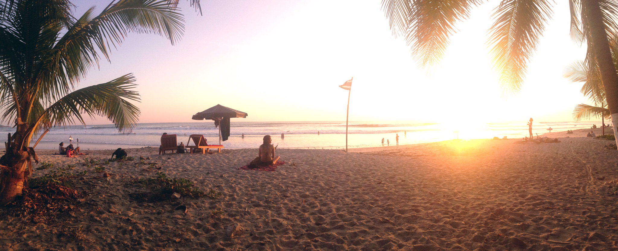 Traumstrand in Mal Pais Costa Rica