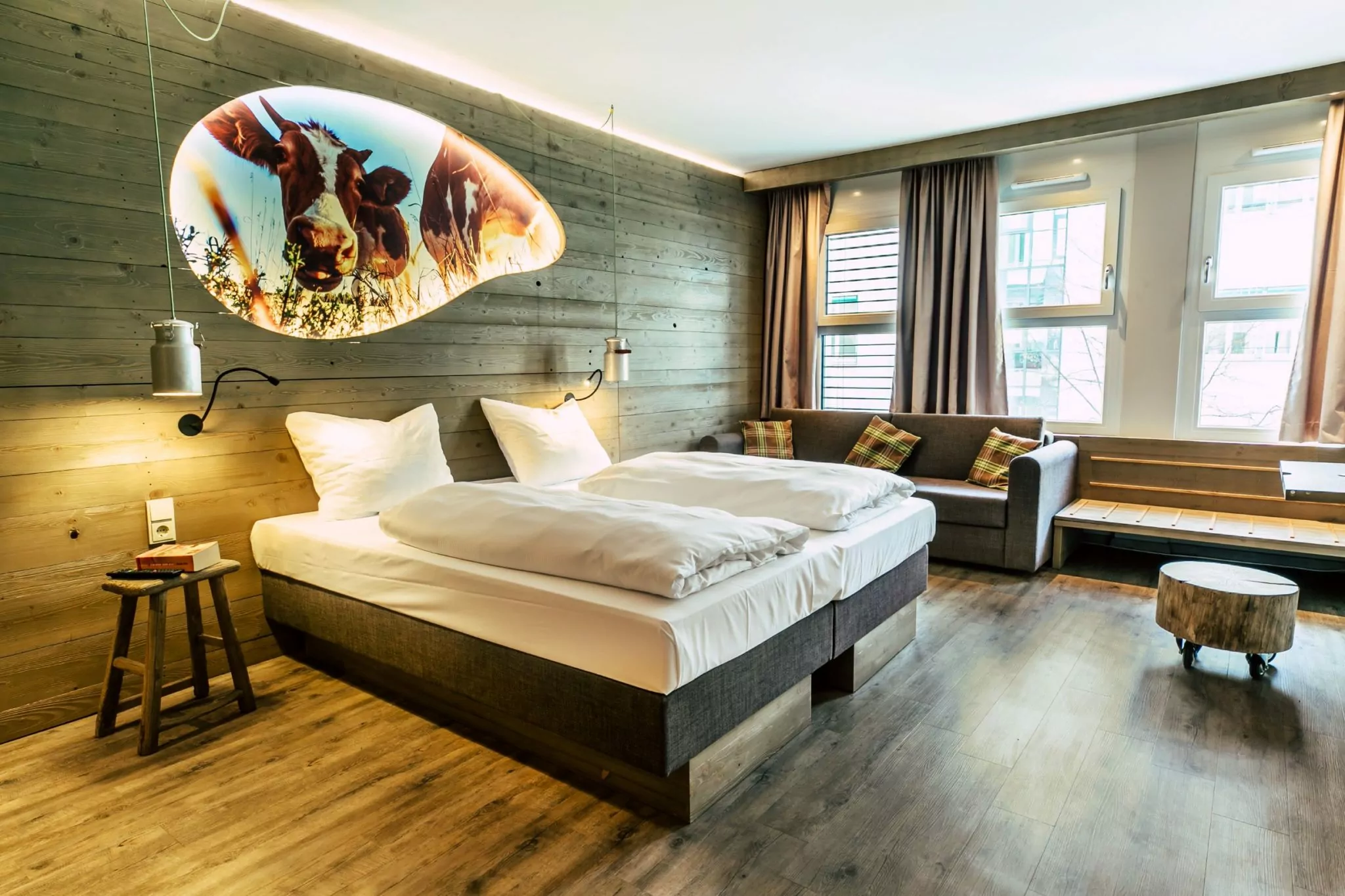 Chill Out Alm Zimmer im Cocoon Hotel Hauptbahnhof München