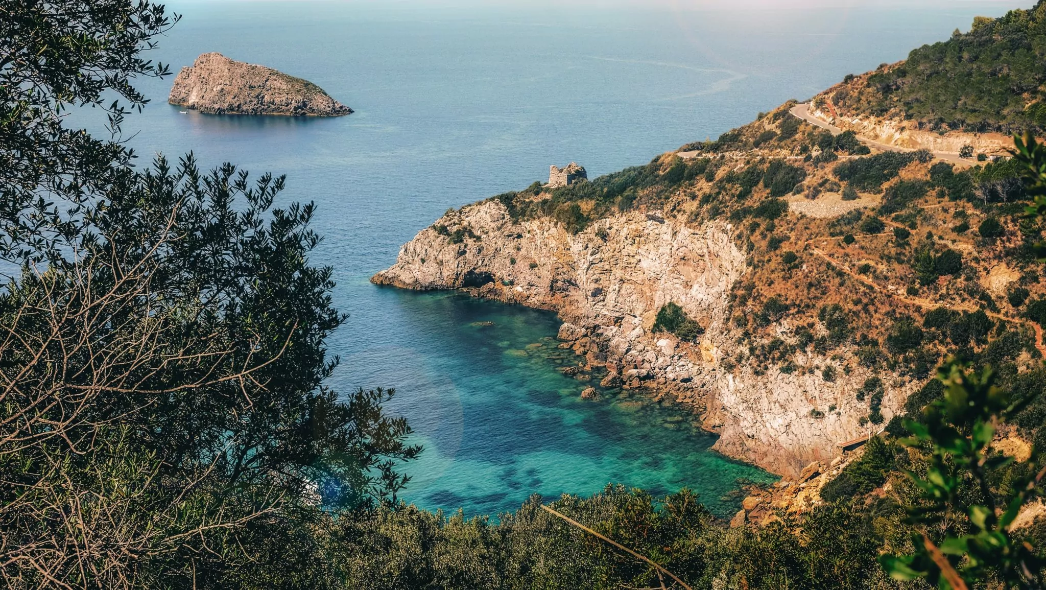 Die Bucht Cala del Gesso auf der Halbinsel Monte Argentario