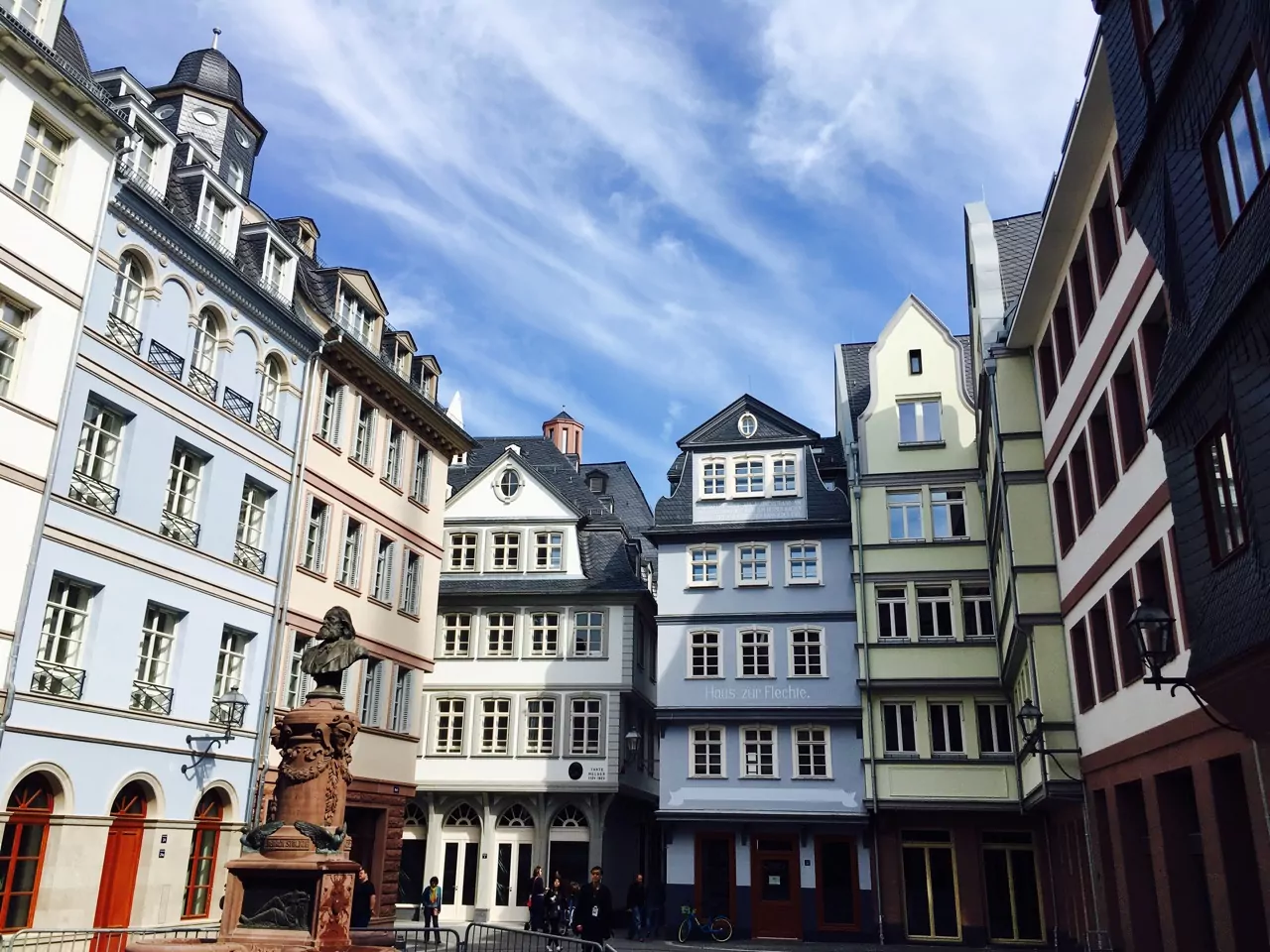 Der Hühnermarkt in der frankfurter Altstadt