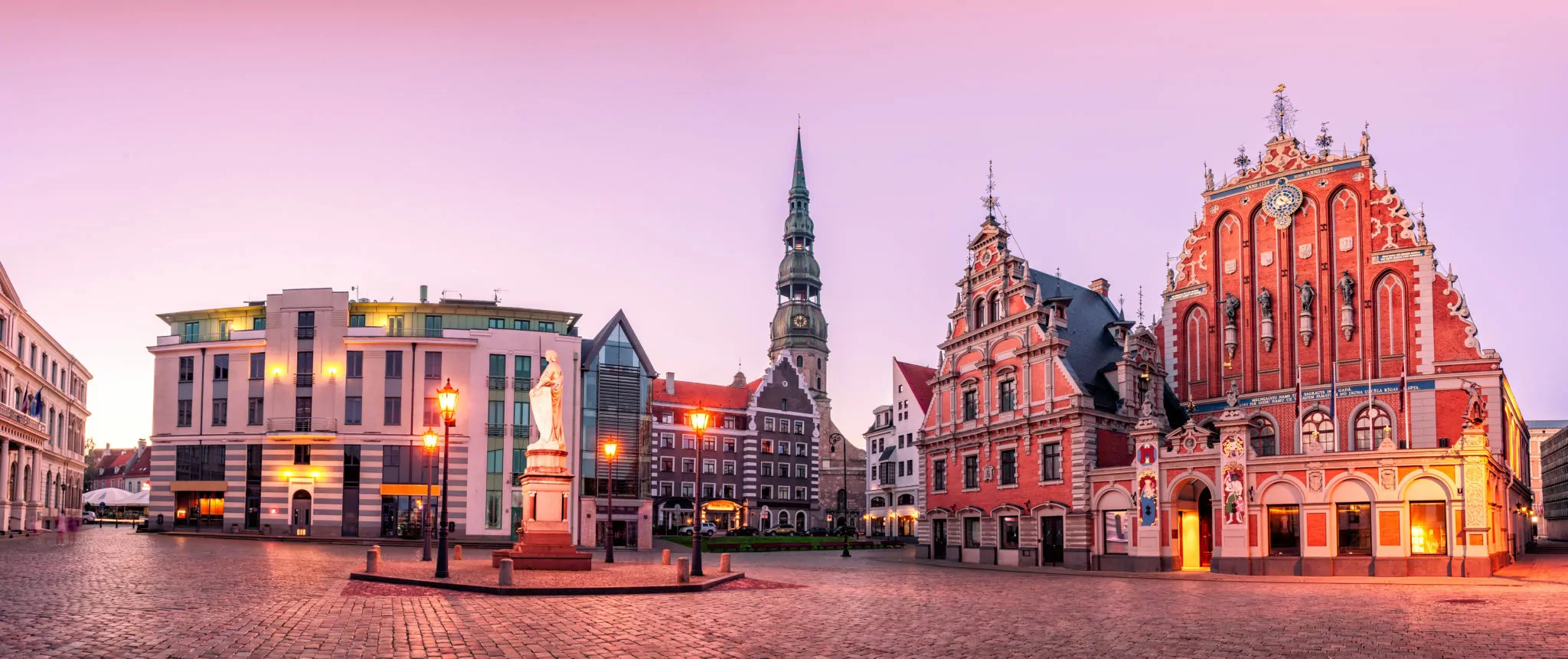 Der Rathausplatz von Riga