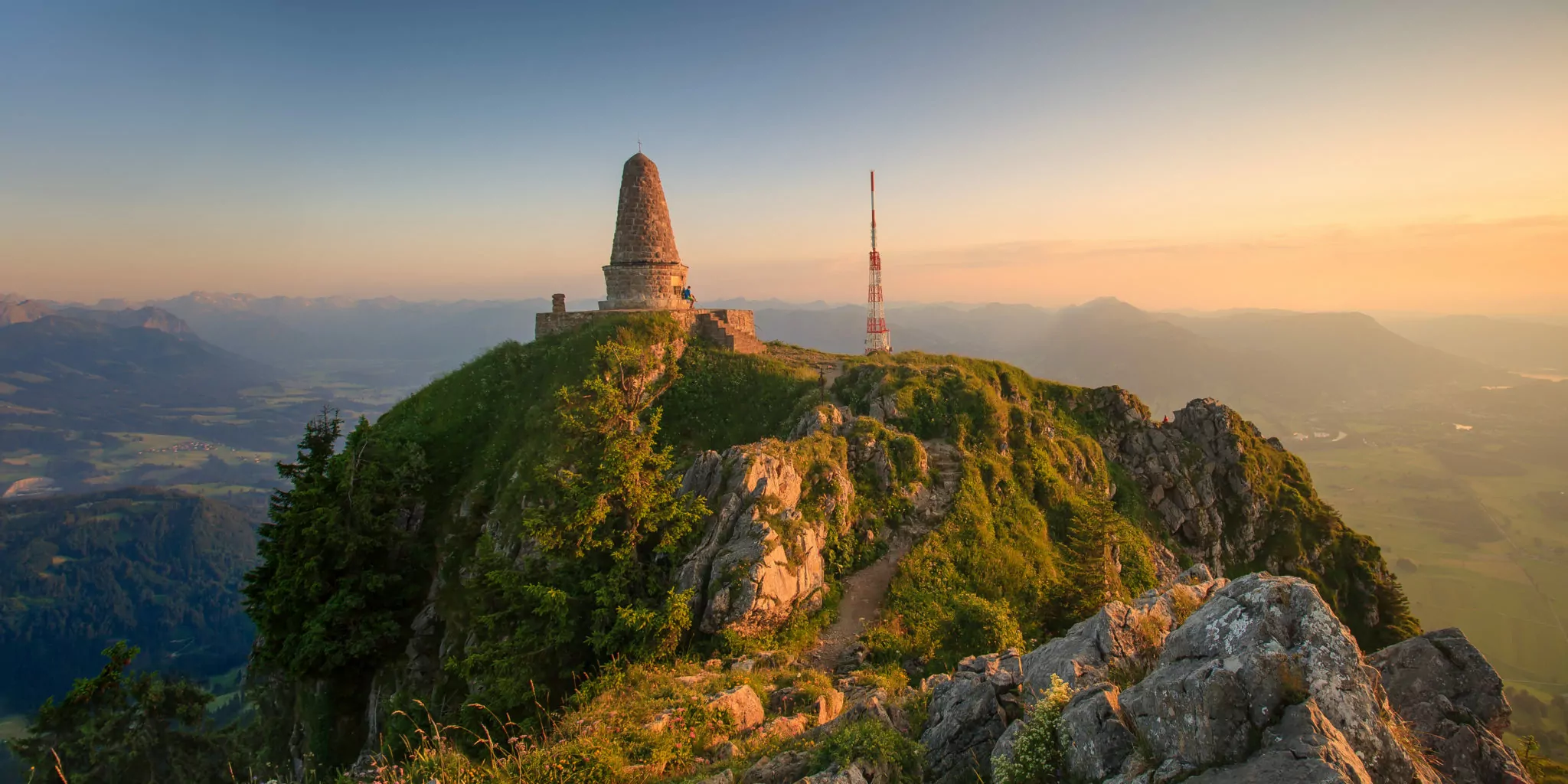 Sonnenuntergang am Grünten, Allgäu