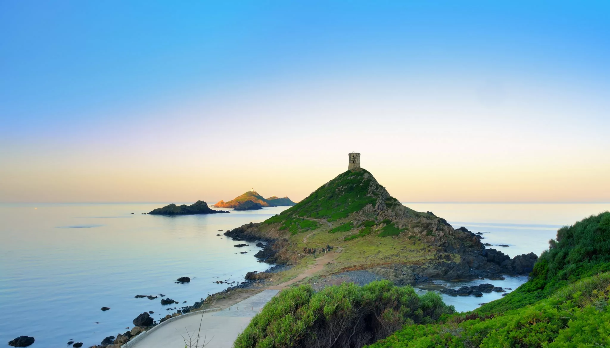 Leuchtturm nahe Ajaccio auf Korsika