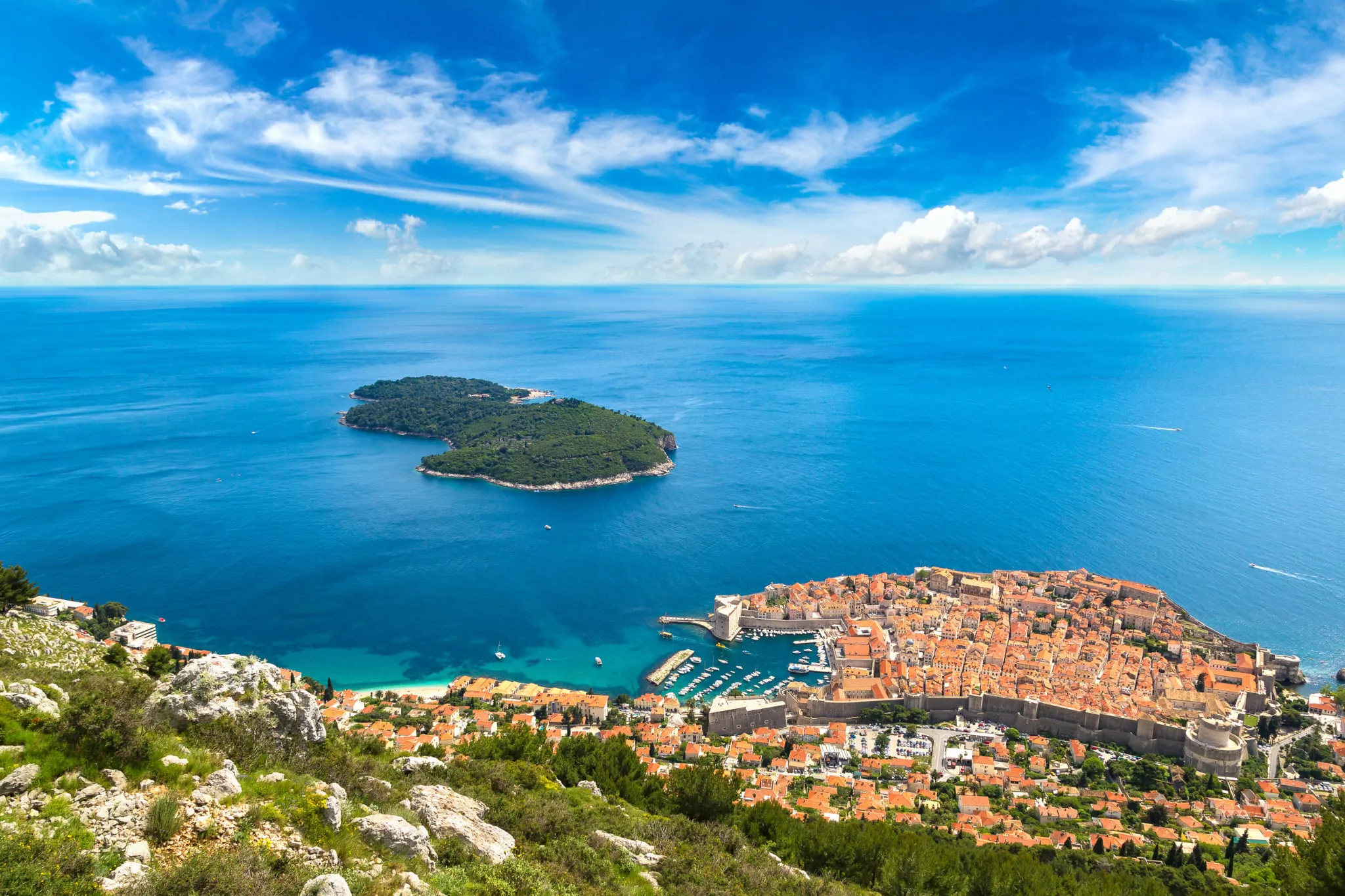 Blick auf die Altstadt von Dubrovnik