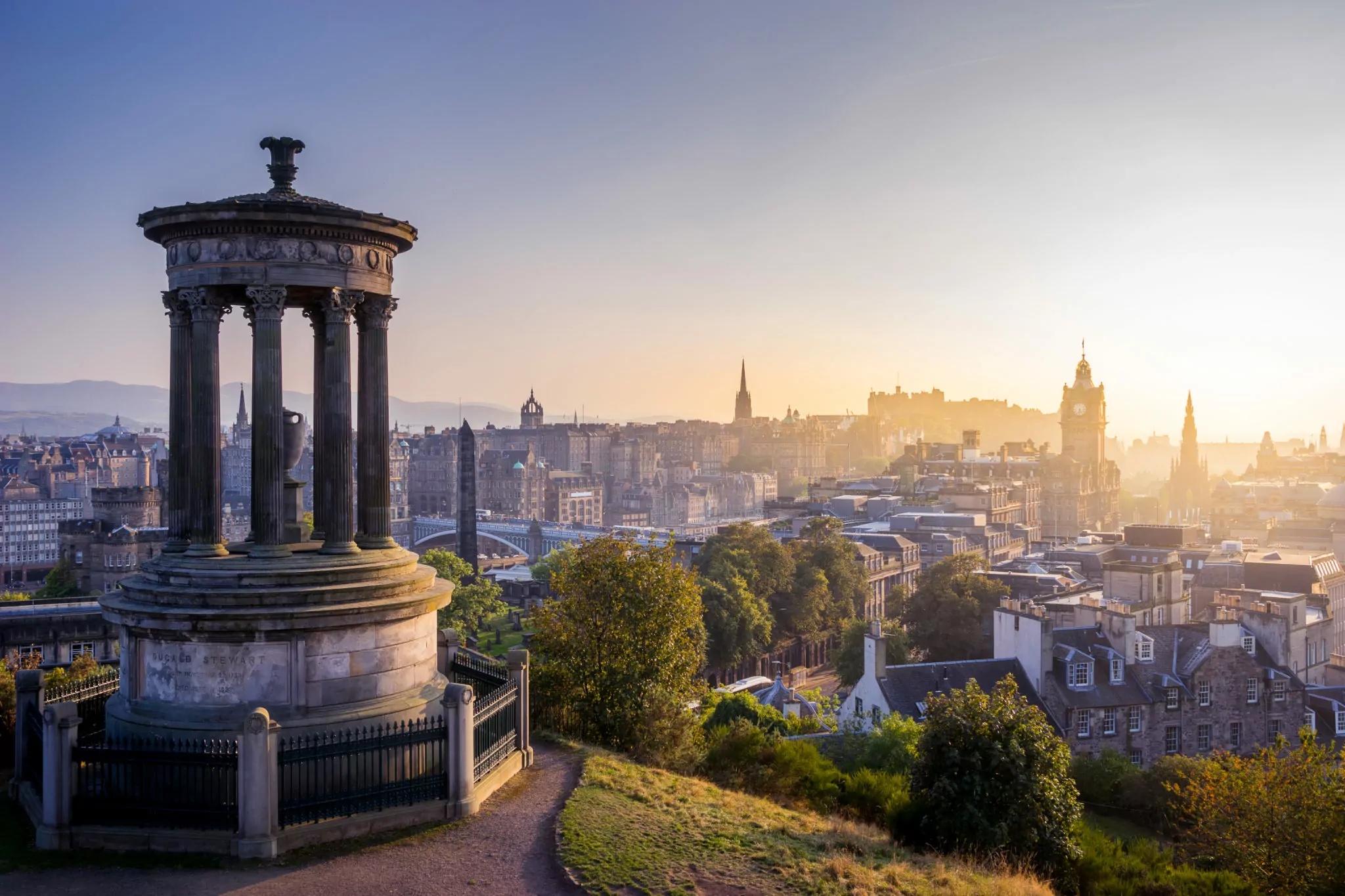 Blick auf Edinburgh