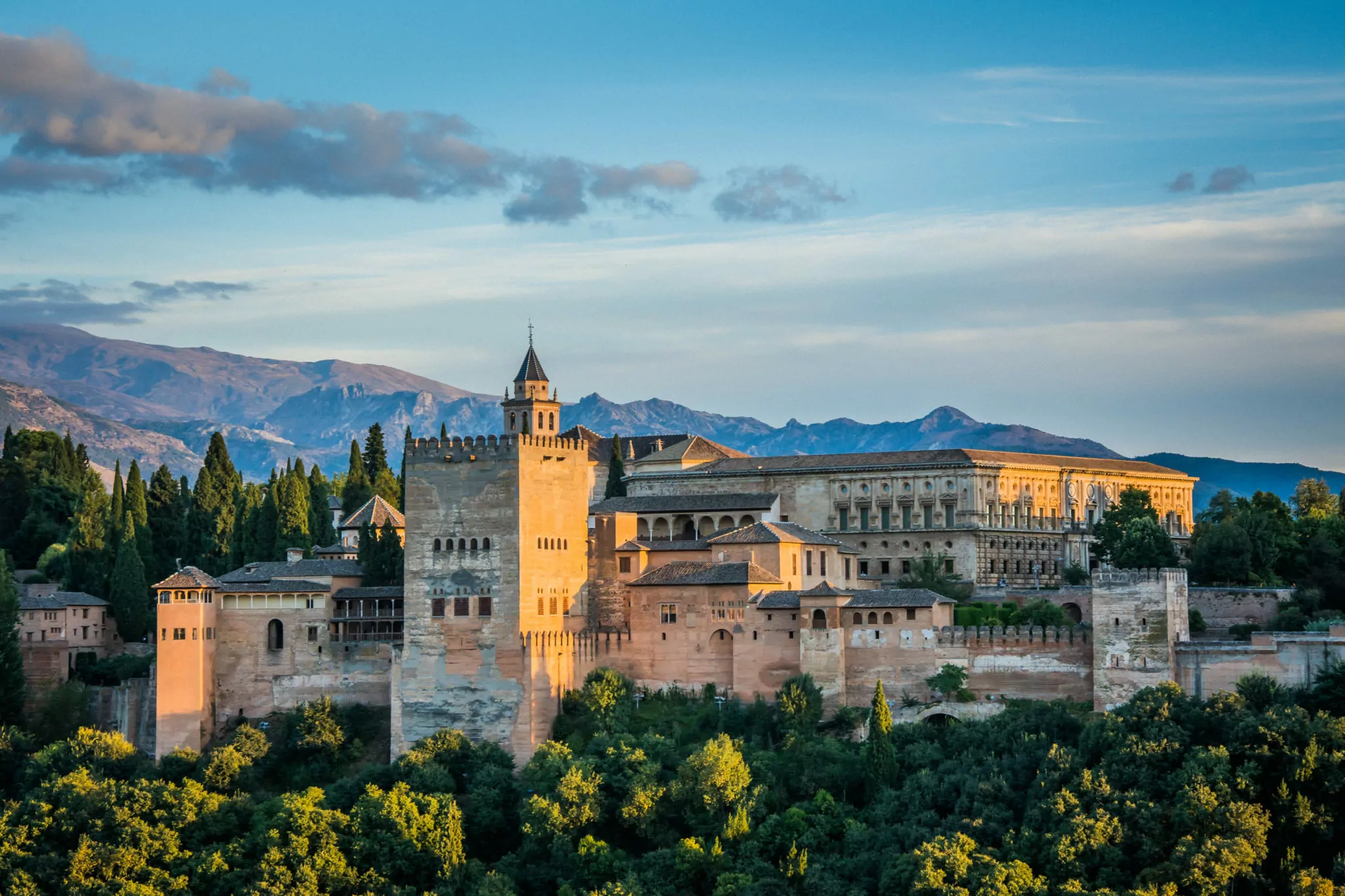 Blick auf die Alhambra in Granada