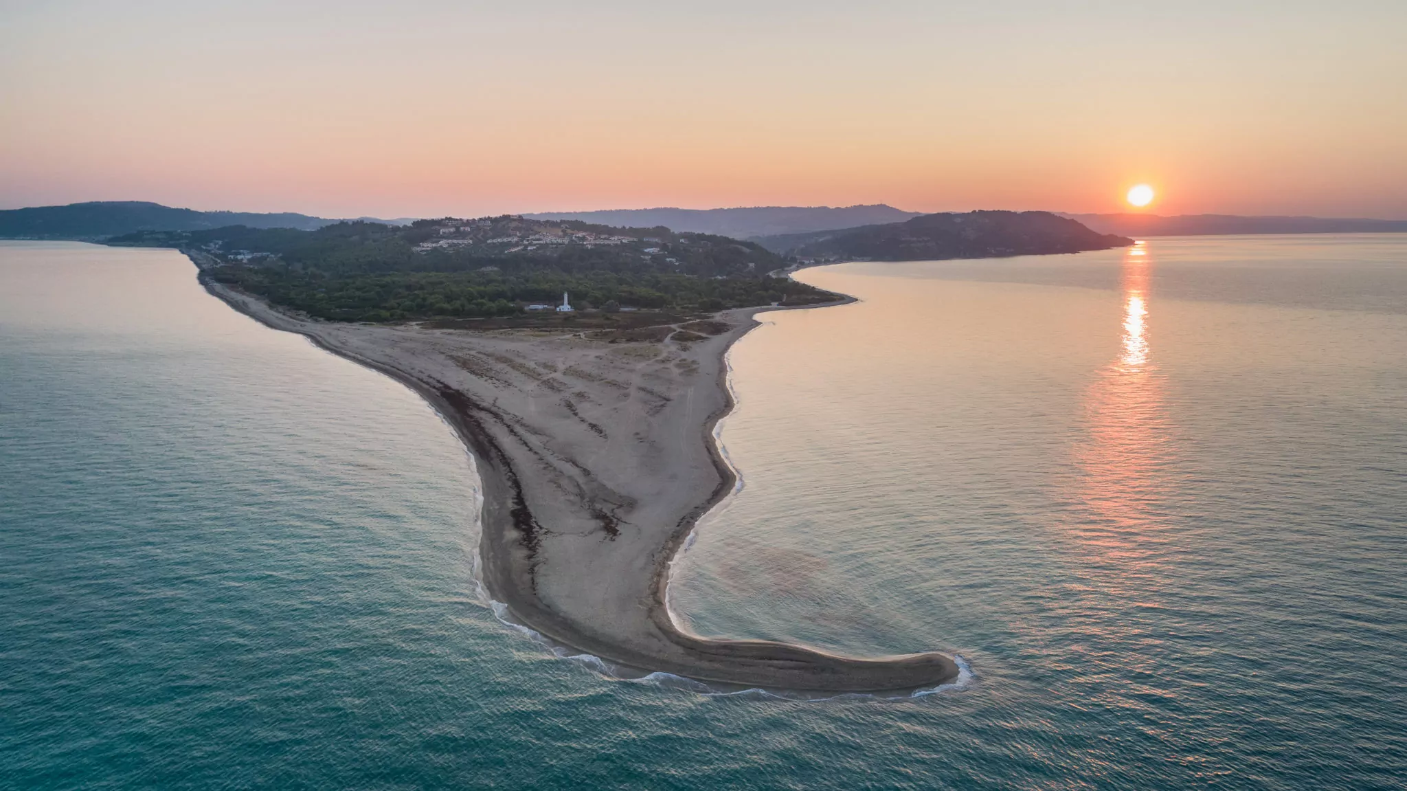 Sonnenaufgang über der Halbinsel Kassandra